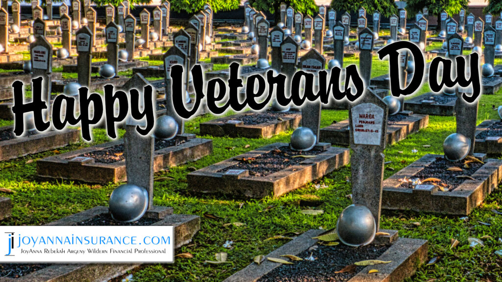 Happy Veterans Day | joyannainsurance.com